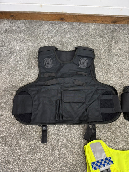 3x Ex Police Mehler Body Armour Vest COVERS Job Lot L-XL Security Film TV
