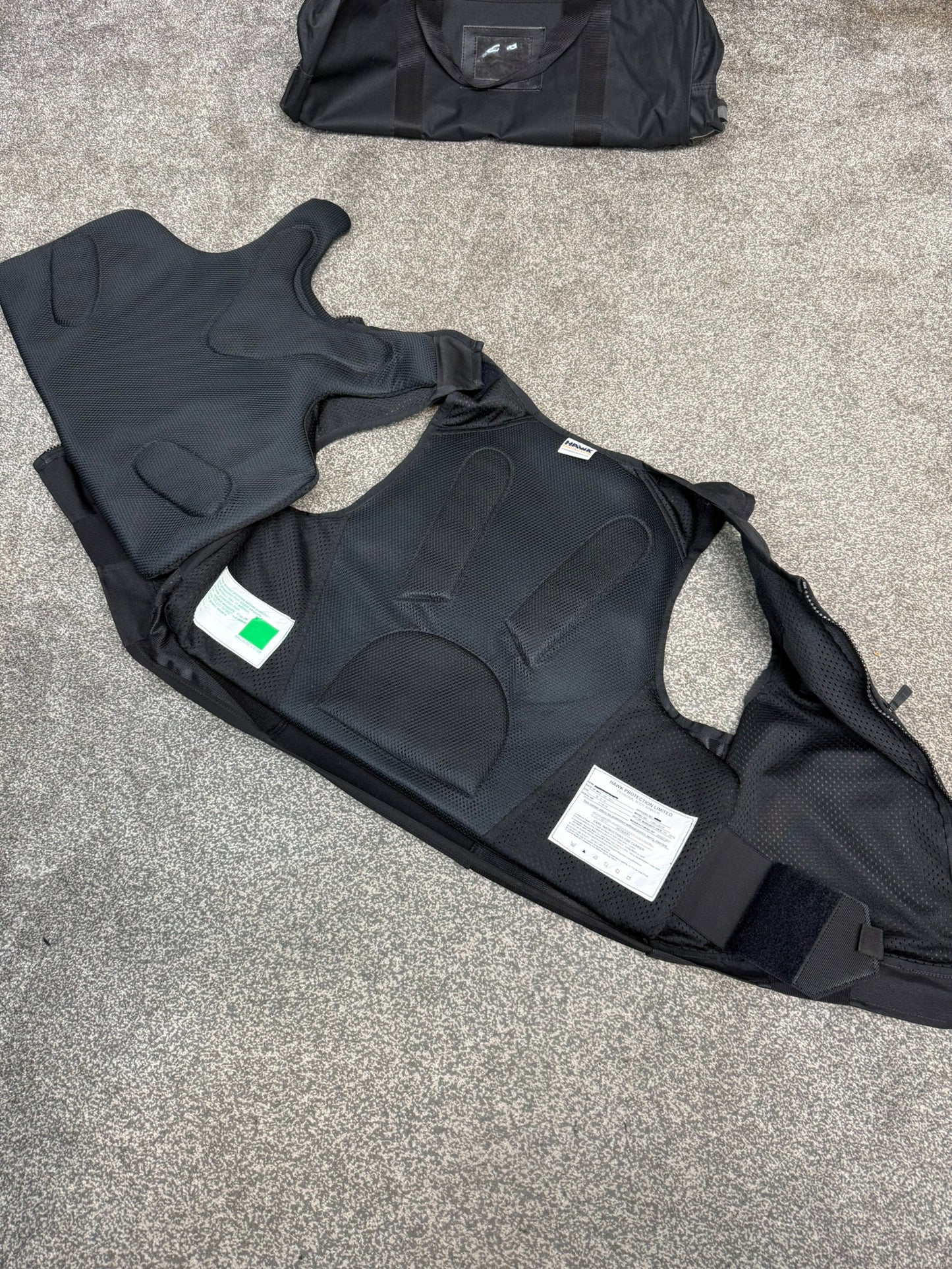 Ex Police Cooneen Body Armour Stab Vest X LARGE Anti Stab & Ballistic HG1A & KR1 + Bag VGC