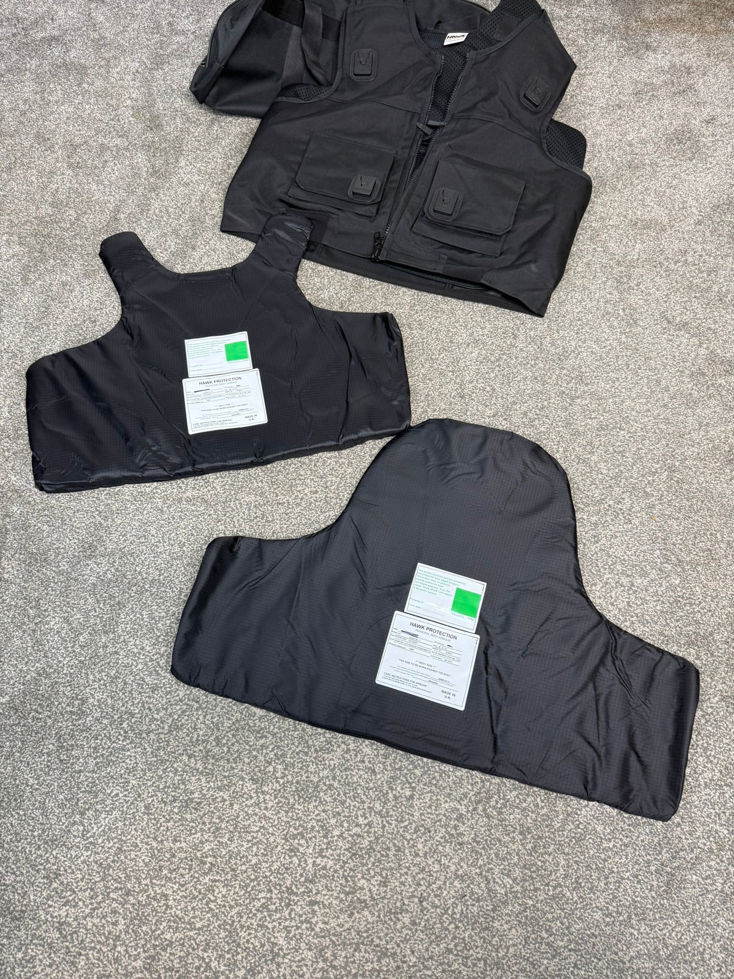 Ex Police Cooneen Body Armour Stab Vest X LARGE Anti Stab & Ballistic HG1A & KR1 + Bag VGC