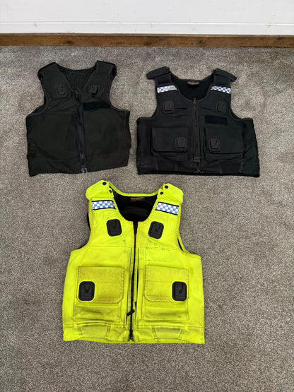 3x Ex Police Body Armour Cover Job Lot MED-LRG Security Film TV