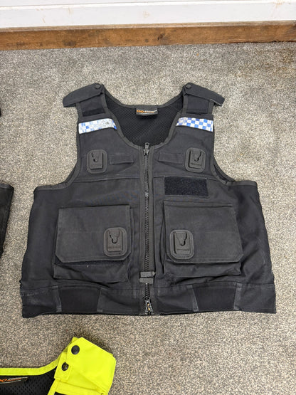3x Ex Police Body Armour Cover Job Lot MED-LRG Security Film TV