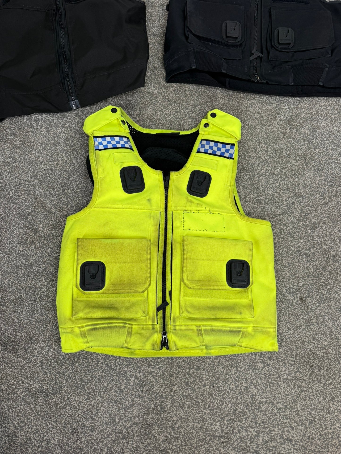 3x Ex Police Body Armour Cover Job Lot MED-LRG Security Film TV
