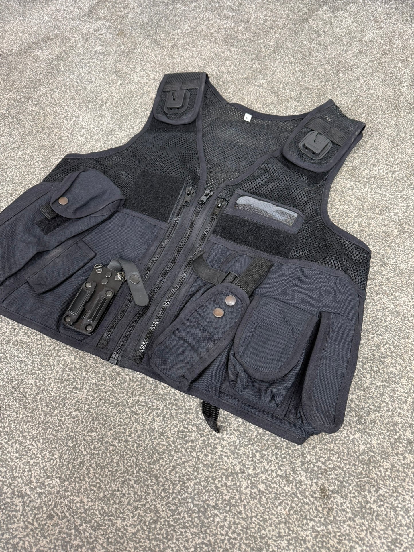 Ex Police Black Arktis Utility Vest Equipment Tactical Vest Security Patrol Airsoft