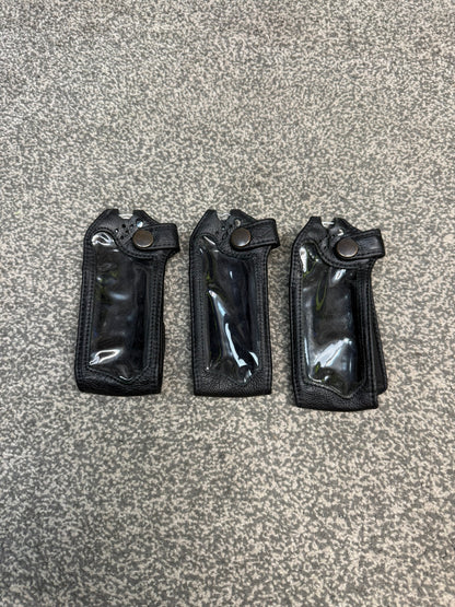 Ex Police Klickfast Sepura Leather Radio Case x3 - Resale Film TV Uniform