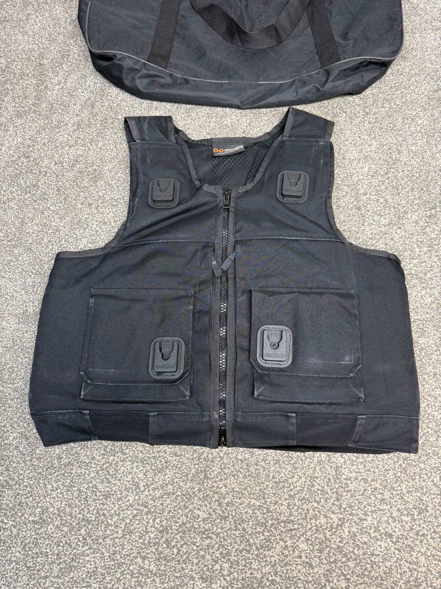 Ex Police Cooneen Body Armour Stab Vest + Bag LARGE Anti Stab & Ballistic HG1A & KR1