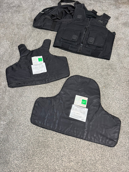 Ex Police Cooneen Body Armour Stab Vest + Bag LARGE Anti Stab & Ballistic HG1A & KR1