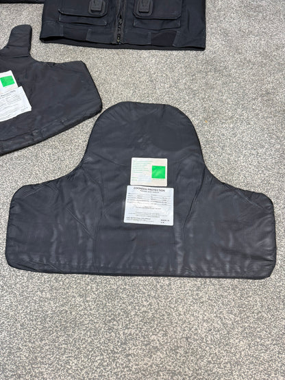 Ex Police Cooneen Body Armour Stab Vest + Bag LARGE Anti Stab & Ballistic HG1A & KR1