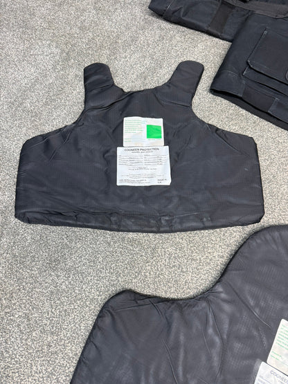 Ex Police Cooneen Body Armour Stab Vest + Bag LARGE Anti Stab & Ballistic HG1A & KR1