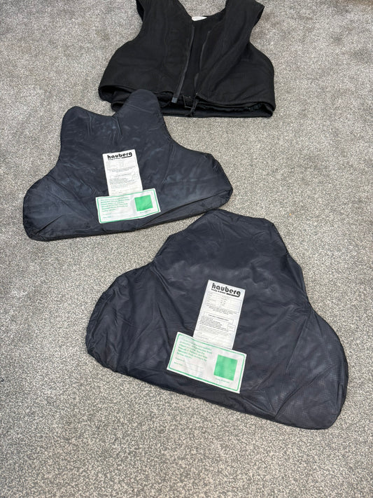 Ex Police Hauberg Yaffy Body Armour Stab Vest XXL Anti Stab & Ballistic HG1A & KR2