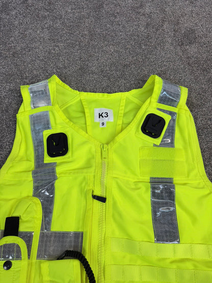 Ex Police Hi Vis Molle Equipment Tac Vest & Pouches X Large Security Patrol SIA