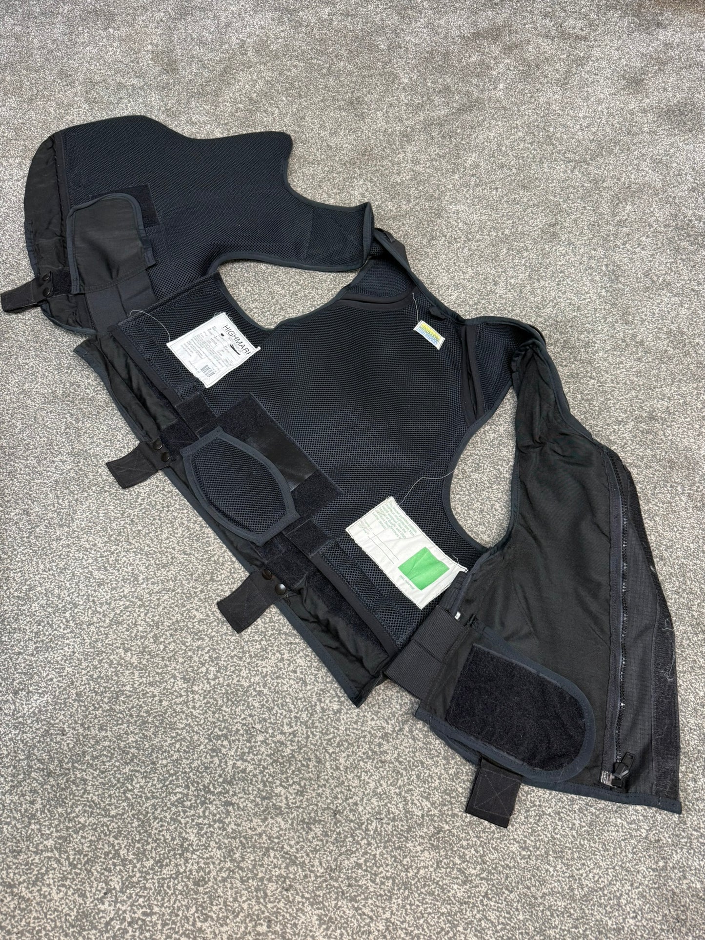 Ex Police Highmark Body Armour Stab Vest XL Anti Stab & Ballistic HG1A & KR1 Security