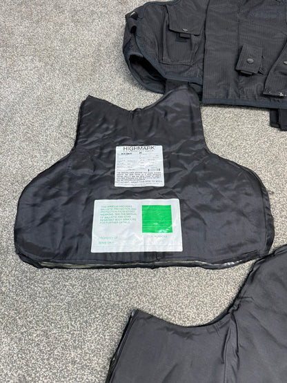 Ex Police Highmark Body Armour Stab Vest XL Anti Stab & Ballistic HG1A & KR1 Security