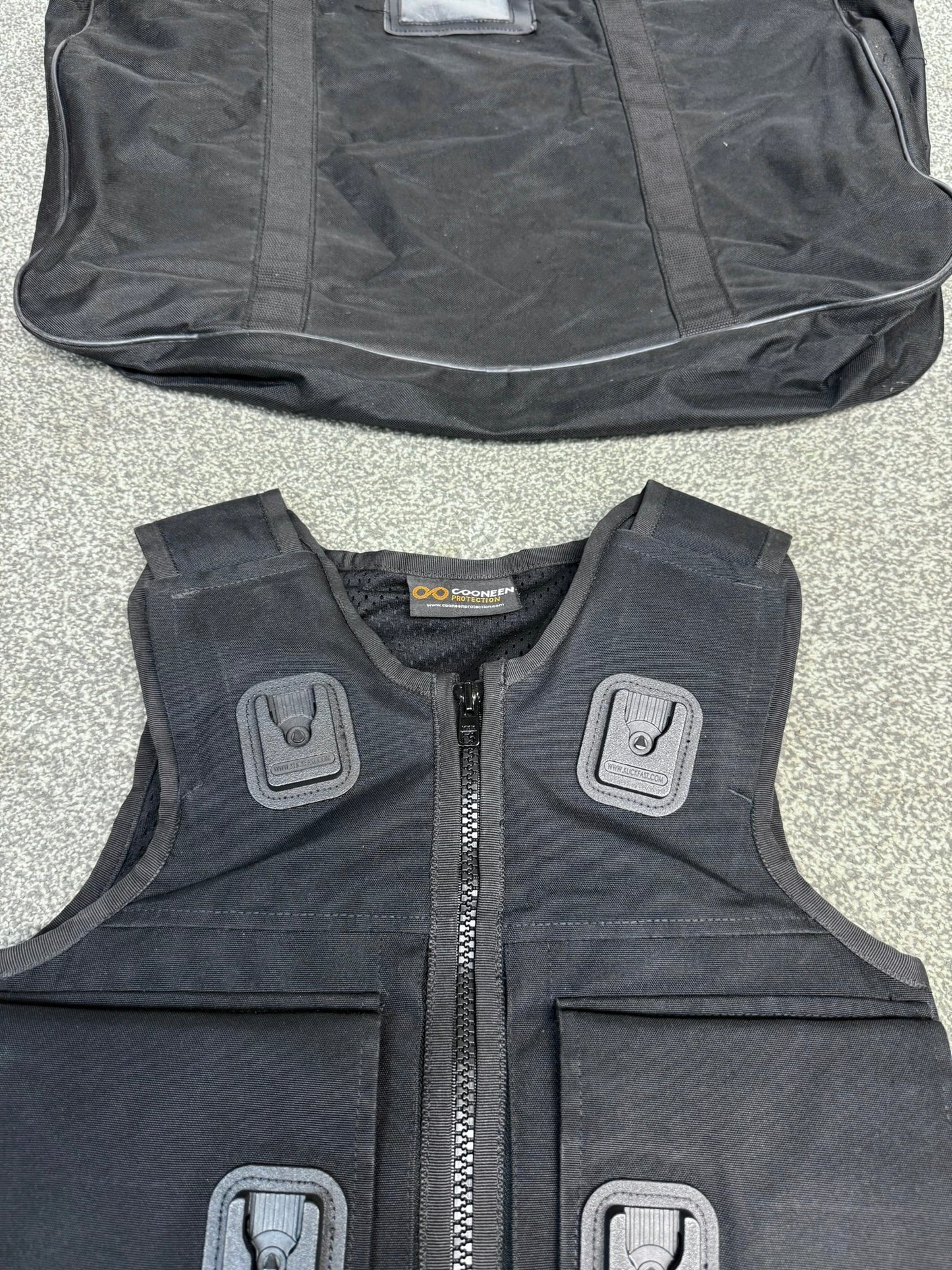 Ex Police Cooneen Body Armour Stab Vest + Bag X SMALL Anti Stab & Ballistic HG1A & KR1