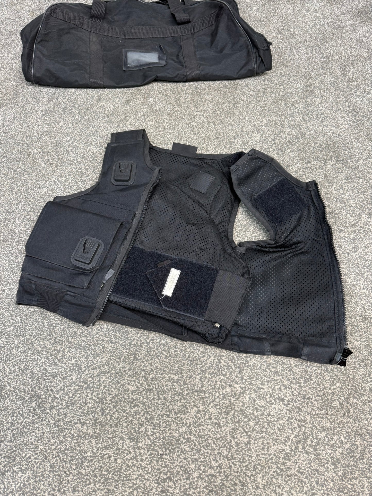 Ex Police Cooneen Body Armour Stab Vest + Bag X SMALL Anti Stab & Ballistic HG1A & KR1