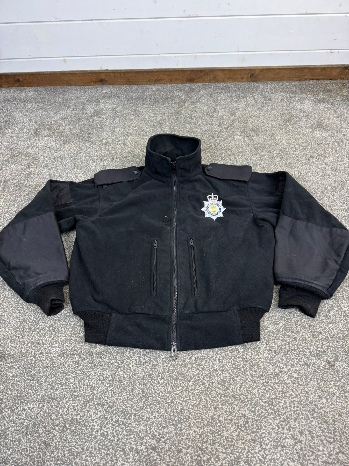 Ex Police Cambridge Constabulary Tornado Fleece BADGED - Small TV Film Uniform Collector Display