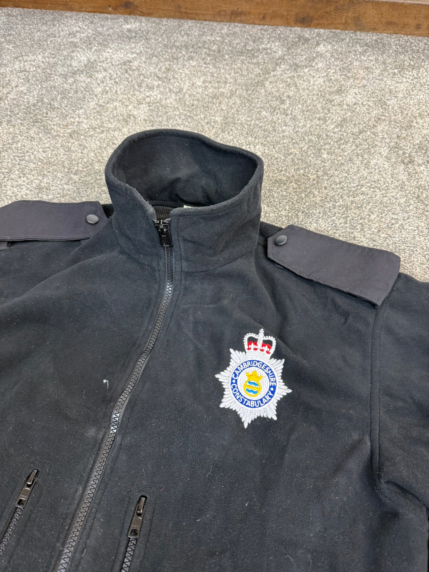 Ex Police Cambridge Constabulary Tornado Fleece BADGED - Small TV Film Uniform Collector Display