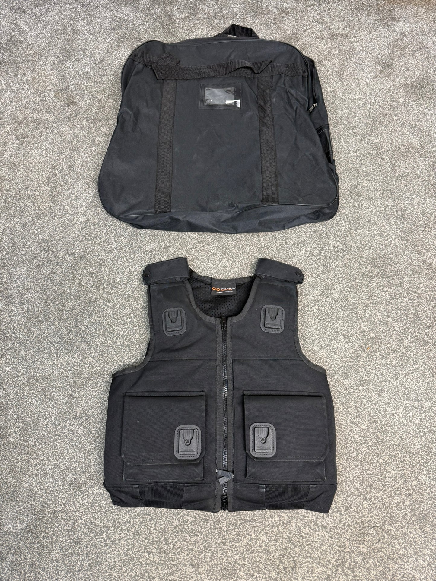 Ex Police Cooneen Body Armour Stab Vest + Bag SMALL Anti Stab & Ballistic HG1A & KR1