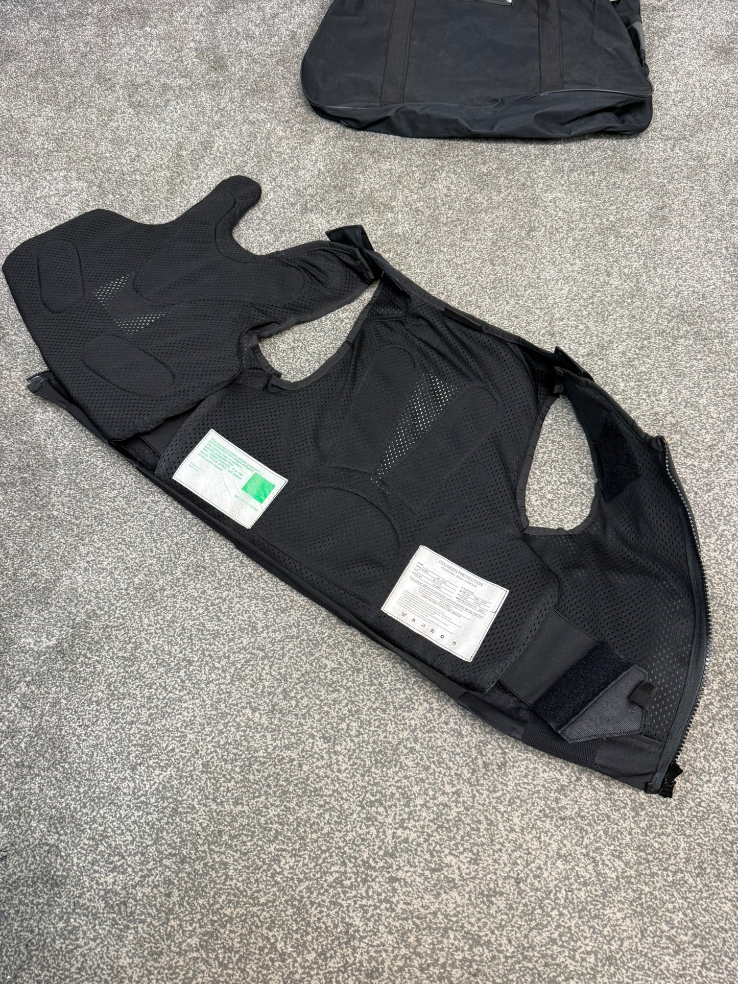 Ex Police Cooneen Body Armour Stab Vest + Bag SMALL Anti Stab & Ballistic HG1A & KR1