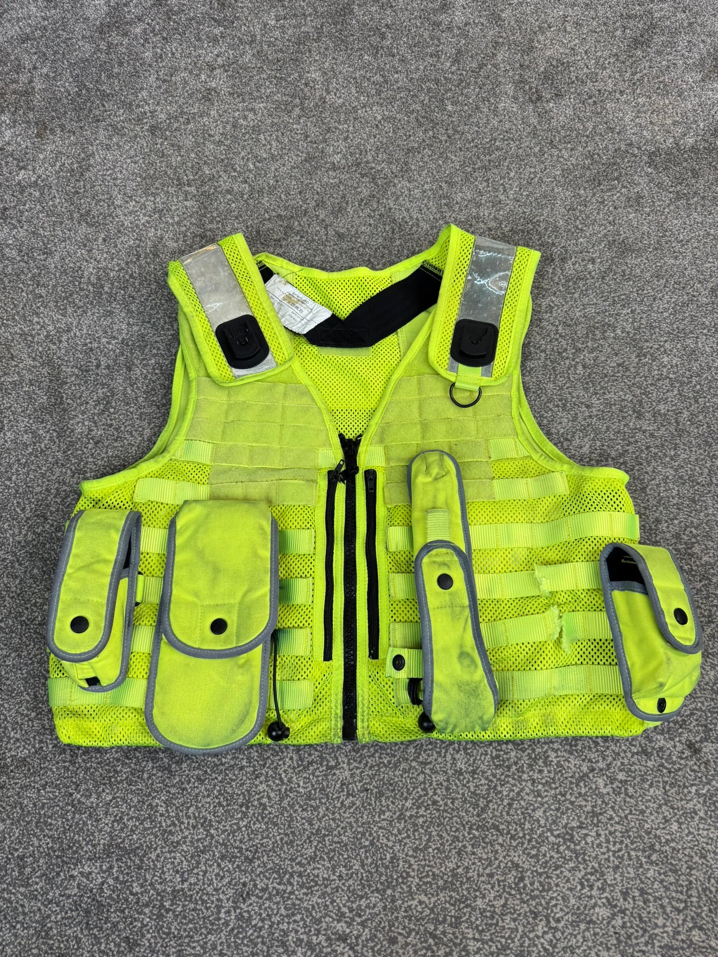 Safariland Hi-Vis MOLLE Vest & Pouches Tactical Utility Security Vest Ex Police - XL