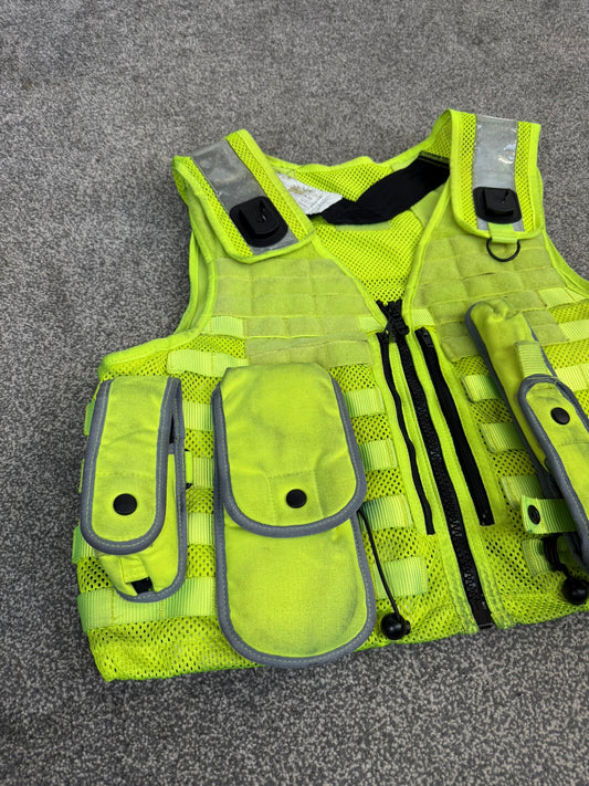 Safariland Hi-Vis MOLLE Vest & Pouches Tactical Utility Security Vest Ex Police - XL