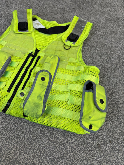 Safariland Hi-Vis MOLLE Vest & Pouches Tactical Utility Security Vest Ex Police - XL