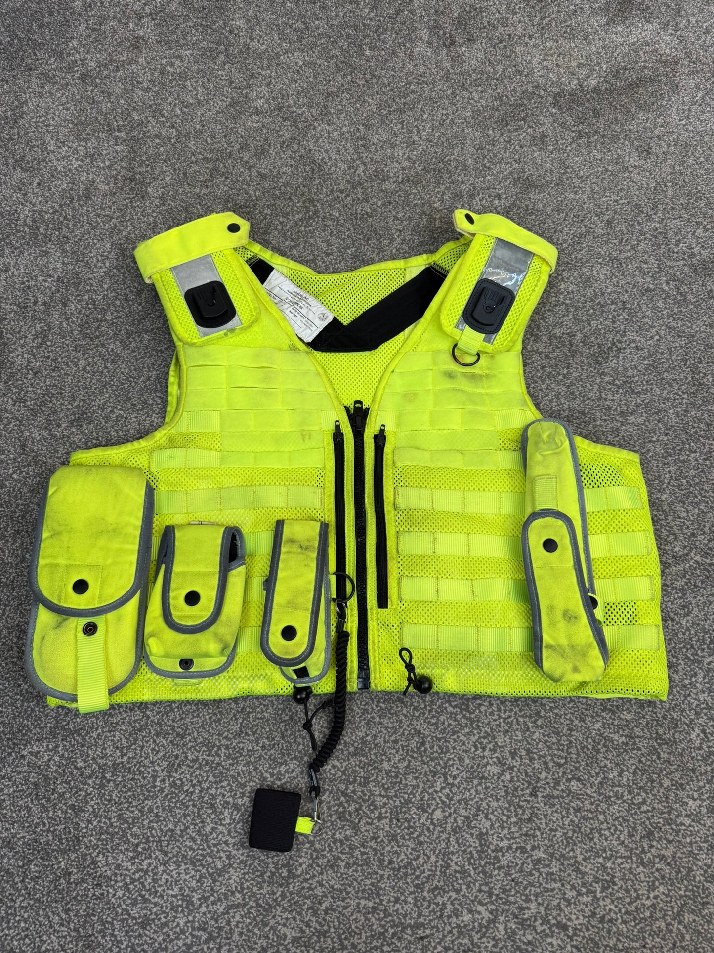 Safariland Hi-Vis MOLLE Vest & Pouches Tactical Utility Security Vest Ex Police - XXL