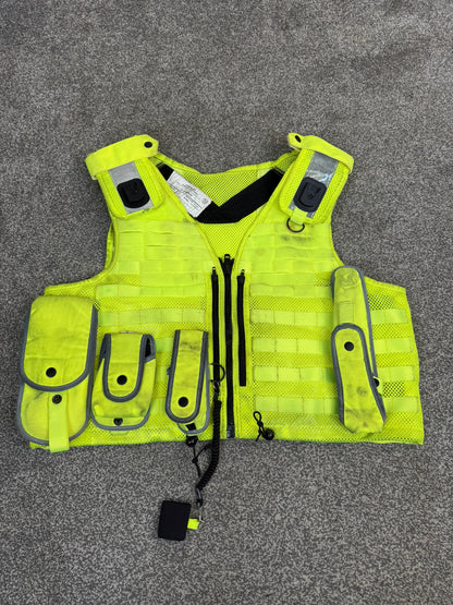 Safariland Hi-Vis MOLLE Vest & Pouches Tactical Utility Security Vest Ex Police - XXL