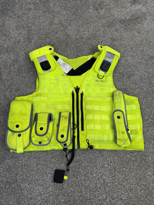 Safariland Hi-Vis MOLLE Vest & Pouches Tactical Utility Security Vest Ex Police - XXL