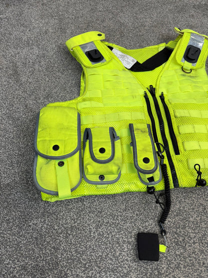 Safariland Hi-Vis MOLLE Vest & Pouches Tactical Utility Security Vest Ex Police - XXL