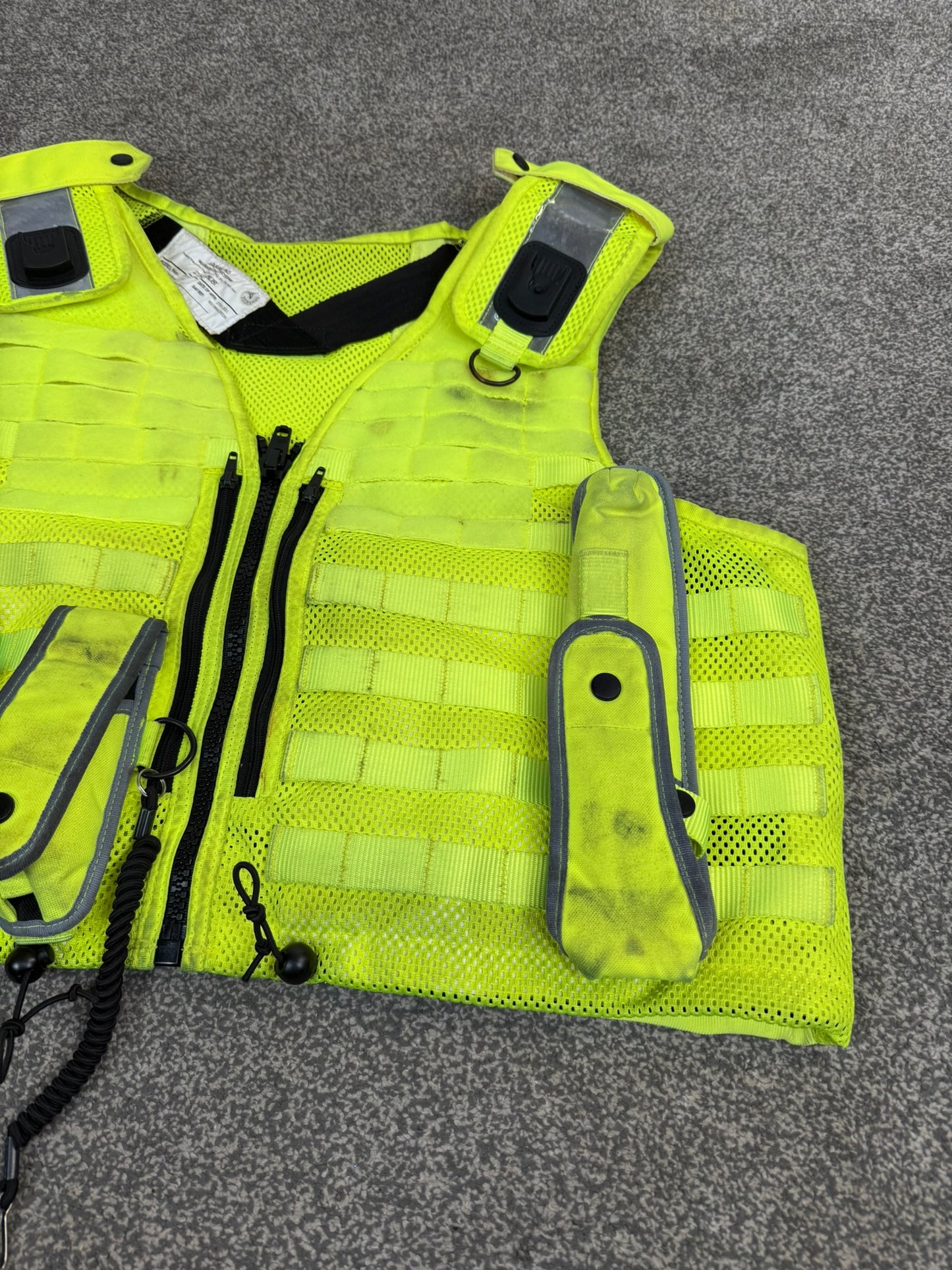 Safariland Hi-Vis MOLLE Vest & Pouches Tactical Utility Security Vest Ex Police - XXL