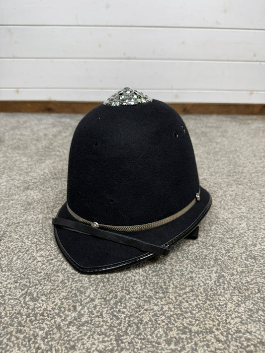 Ex Police Bobby Custodian Helmet Rose Top 58cm Fancy Dress Display
