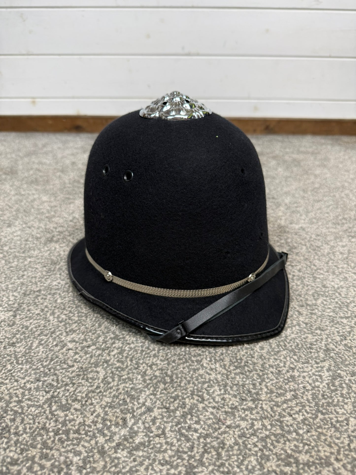 Ex Police Bobby Custodian Helmet Rose Top 58cm Fancy Dress Display