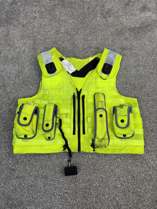 Safariland Hi-Vis MOLLE Vest & Pouches Tactical Utility Security Vest Ex Police - XL