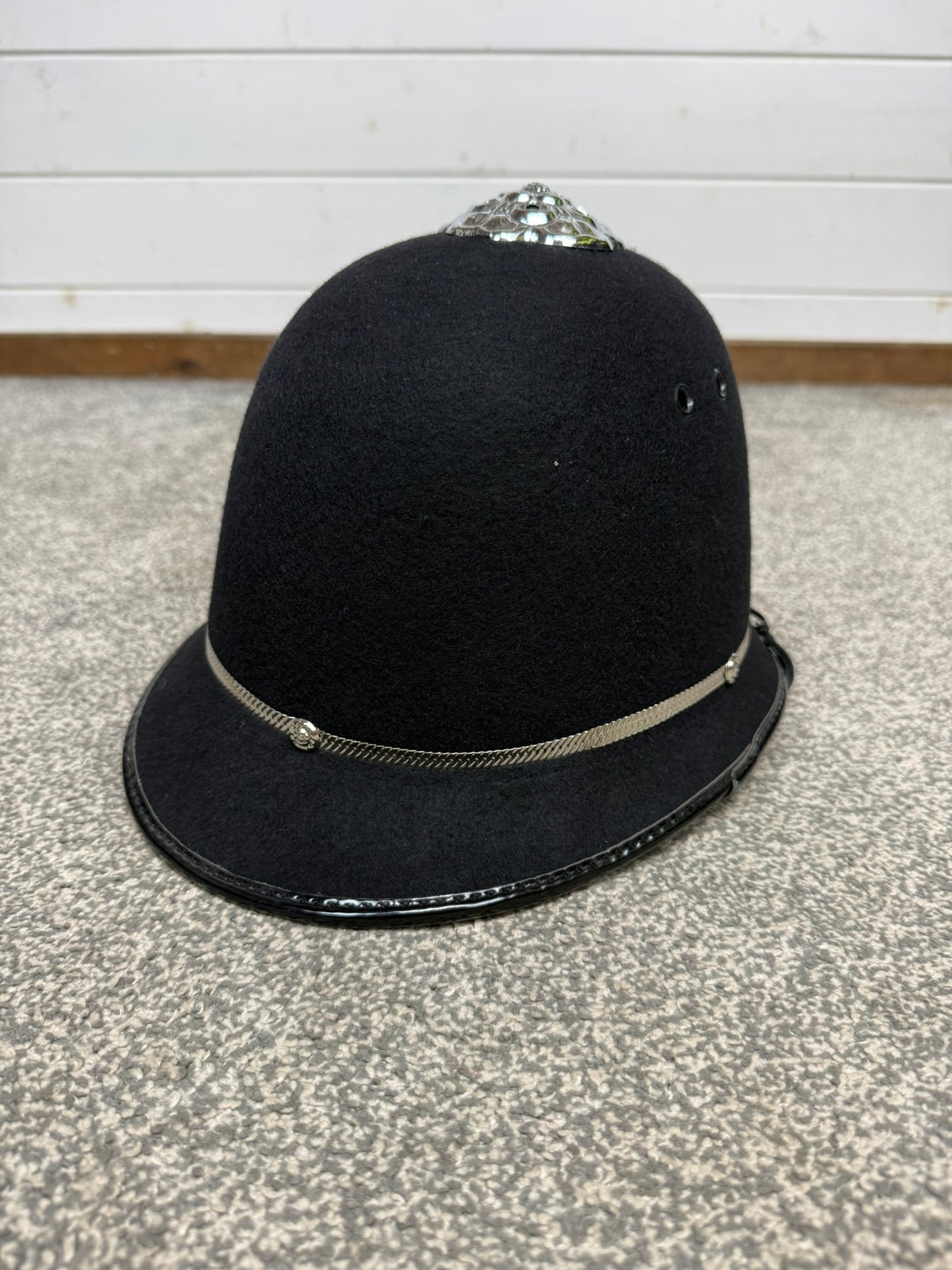 Ex Police Bobby Custodian Helmet Rose Top 58cm Fancy Dress Display