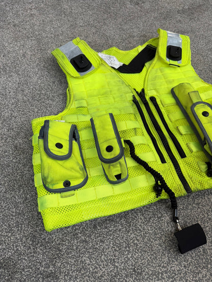 Safariland Hi-Vis MOLLE Vest & Pouches Tactical Utility Security Vest Ex Police - XL