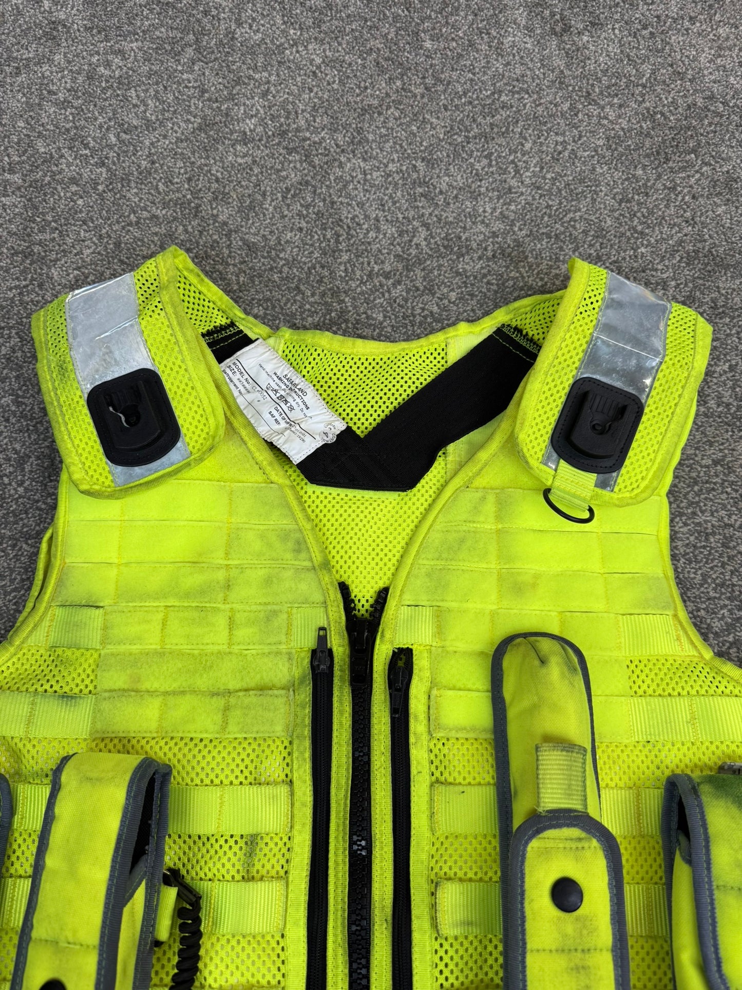 Safariland Hi-Vis MOLLE Vest & Pouches Tactical Utility Security Vest Ex Police - XL