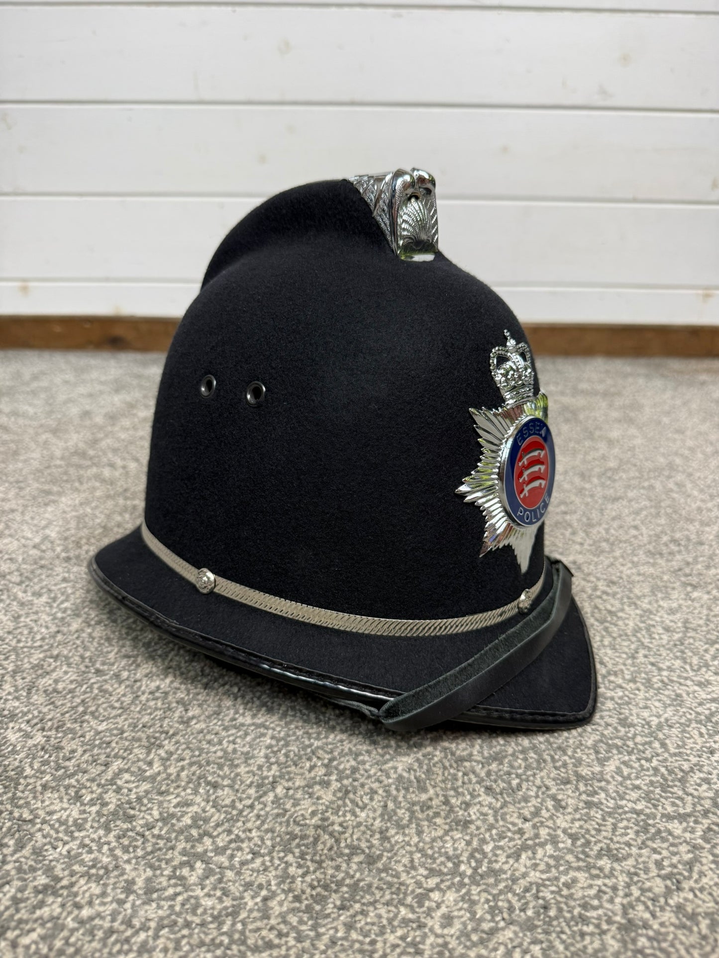 Essex Police Bobby Helmet 60cm Coxcomb Hat Genuine Collector Memorabilia TV Film