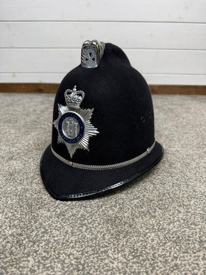 Suffolk Police Bobby Helmet 59cm Coxcomb Hat Genuine Collector Memorabilia TV Film