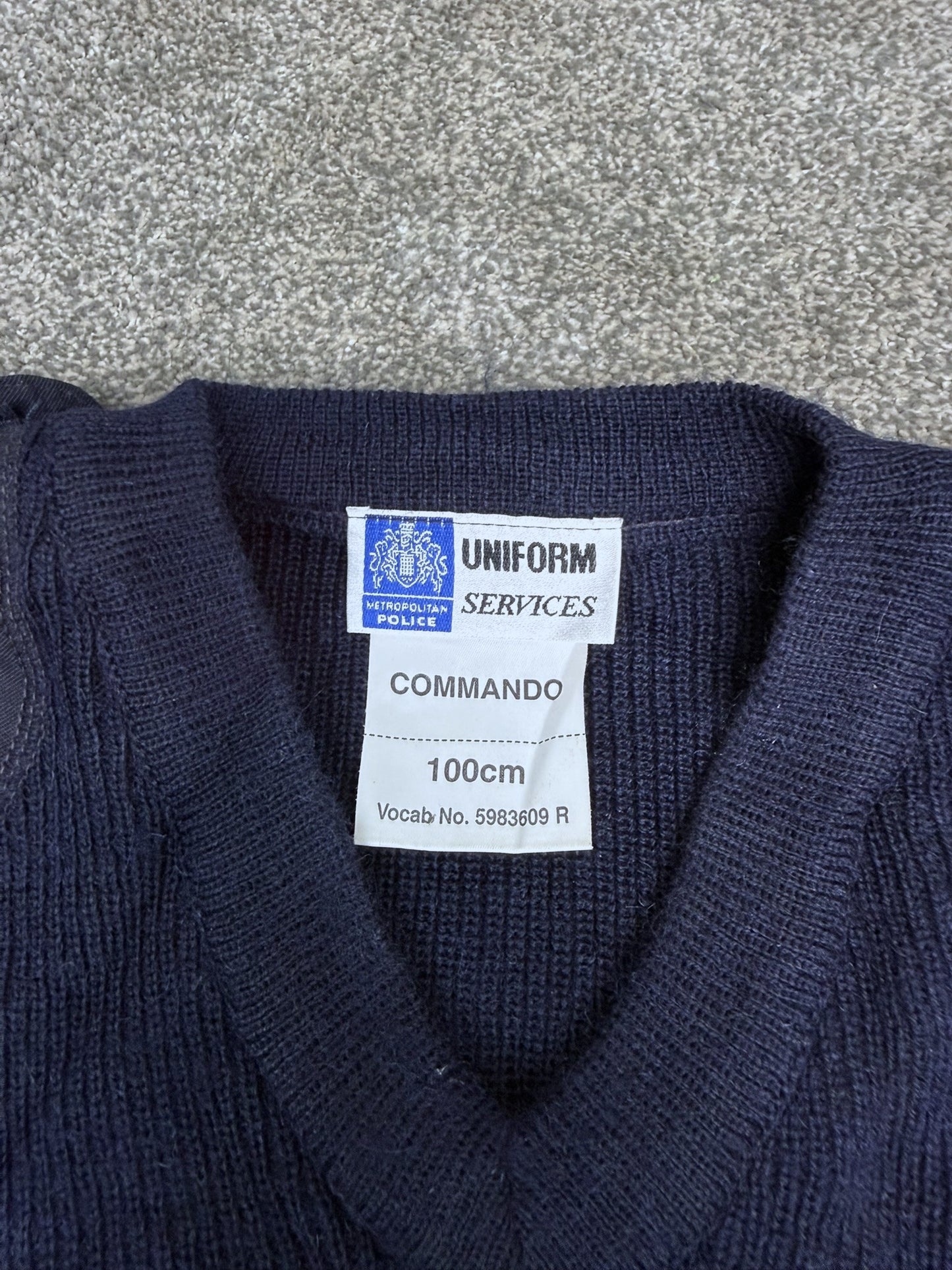 Ex Metropolitan Police Pullover Wool Jumper 39" Collector Film TV Display