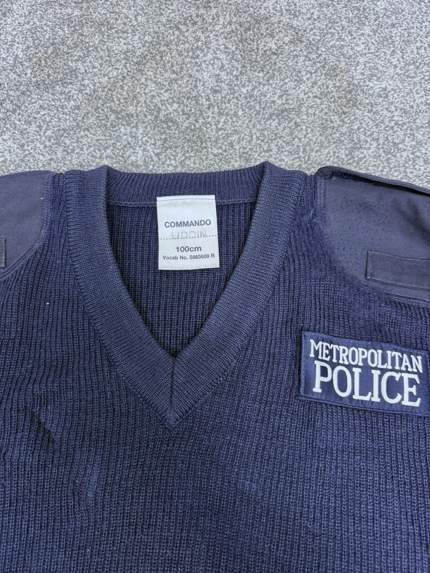 Ex Metropolitan Police Pullover Wool Jumper 39" Collector Film TV Display