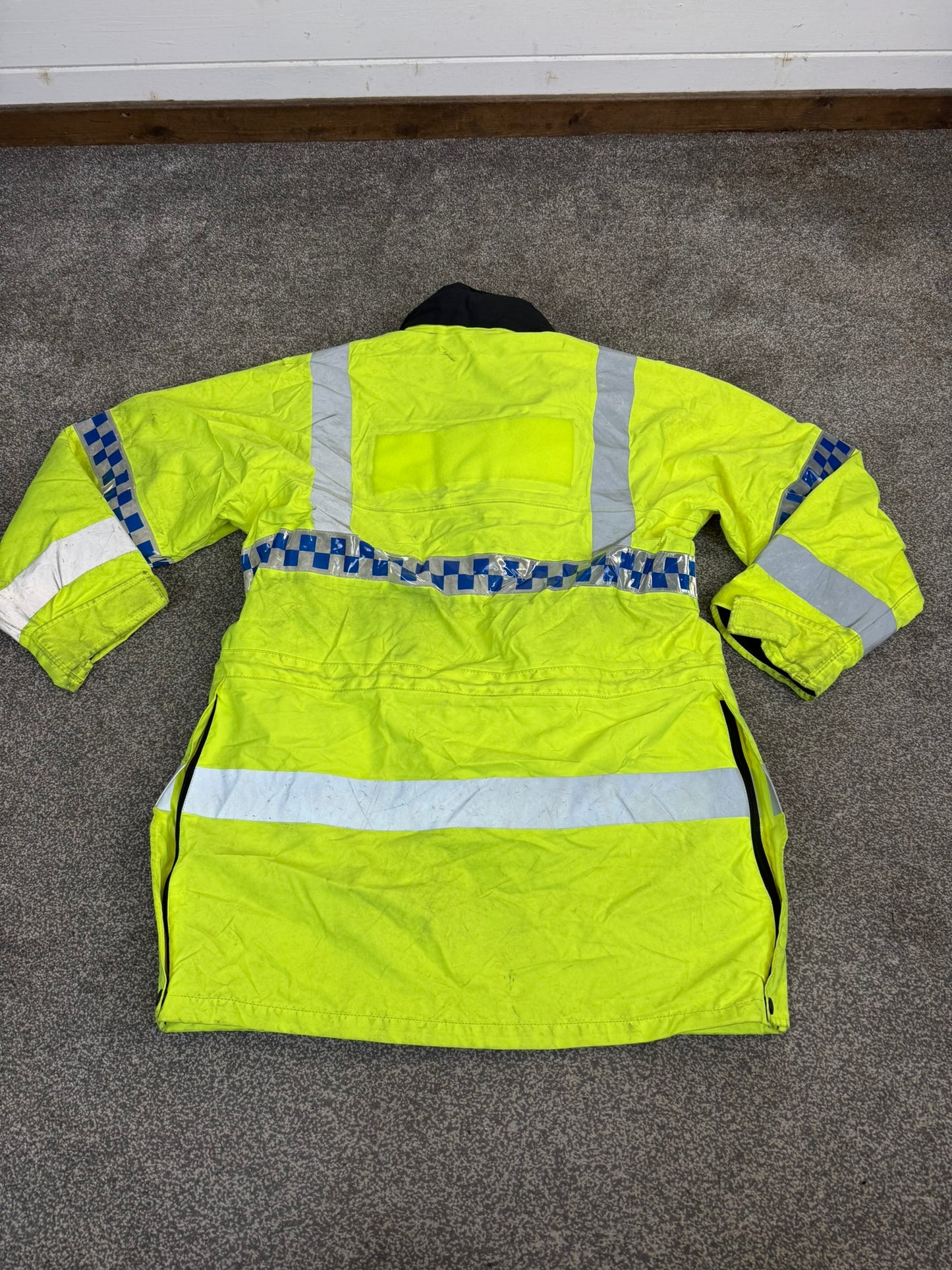 Ex Police Hi Vis Waterproof Coat Quilted Liner Horse Riding Dog Handler Security Work Jacket