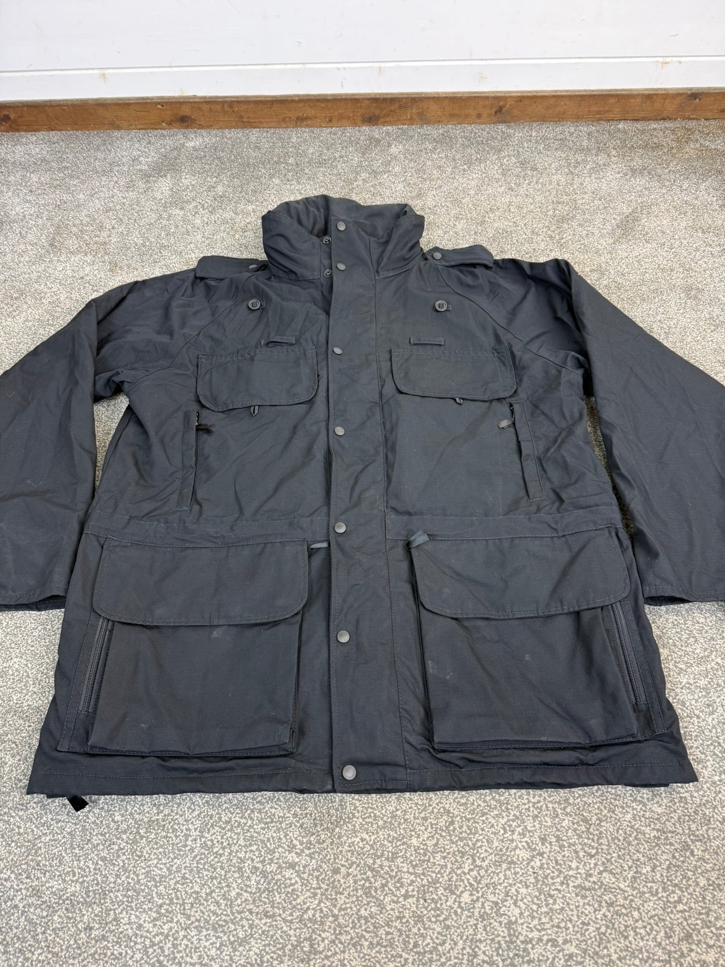 Arktis Avenger Jacket Smock B315 Ripstop Waterproof Black Ex Police Security - X Large