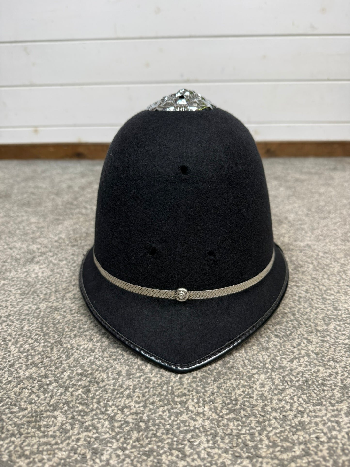 Ex Police Bobby Custodian Helmet Rose Top 58cm Fancy Dress Display