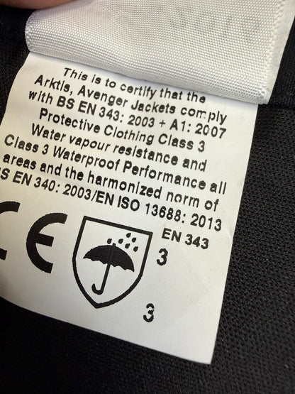 Arktis Avenger Jacket Smock B315 Ripstop Waterproof Black Ex Police Security - X Large