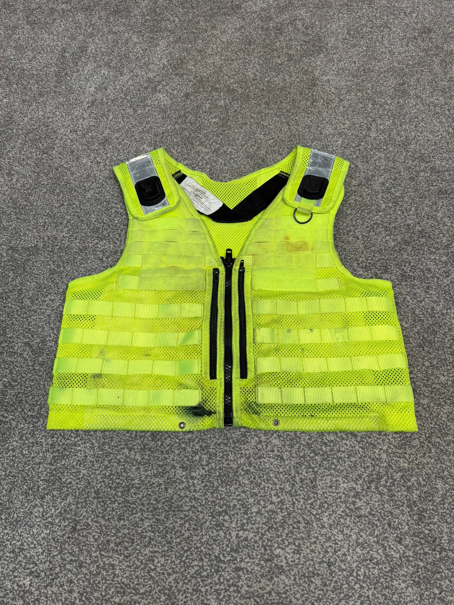 Ex Police Safariland Hi-Vis MOLLE Vest Tactical Security Vest MEDIUM