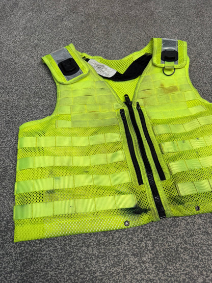 Ex Police Safariland Hi-Vis MOLLE Vest Tactical Security Vest MEDIUM