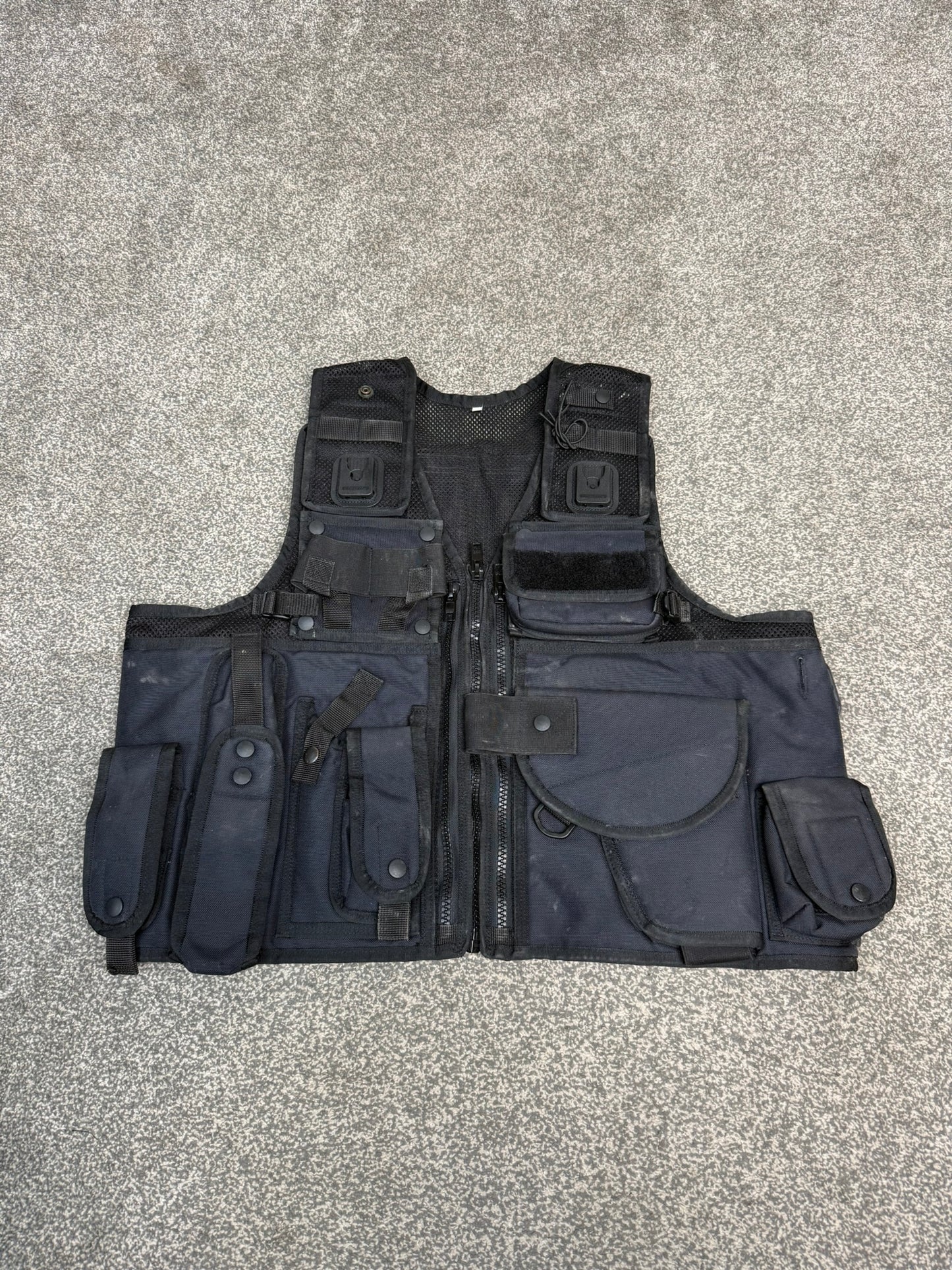 Ex Police Arktis Black Tactical Taser Vest Utility Vest Airsoft Security Patrol - MEDIUM