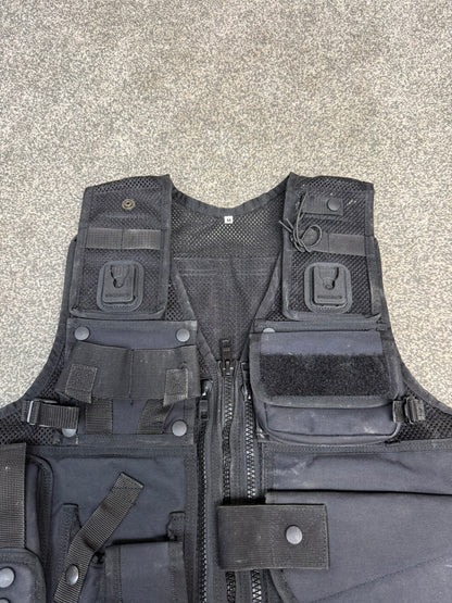 Ex Police Arktis Black Tactical Taser Vest Utility Vest Airsoft Security Patrol - MEDIUM