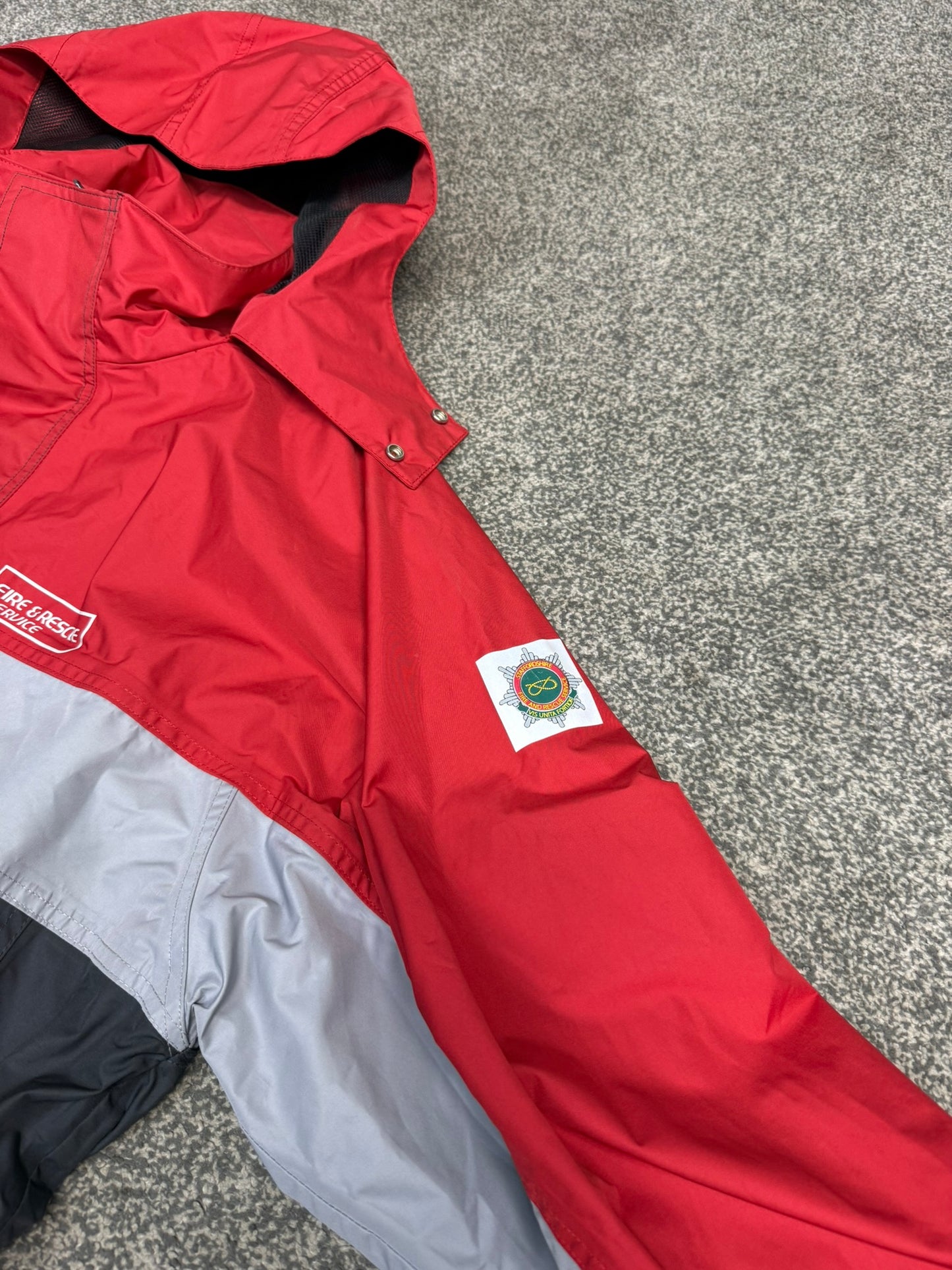 Ex Staffordshire Fire & Rescue Waterproof Jacket Coat - SMALL