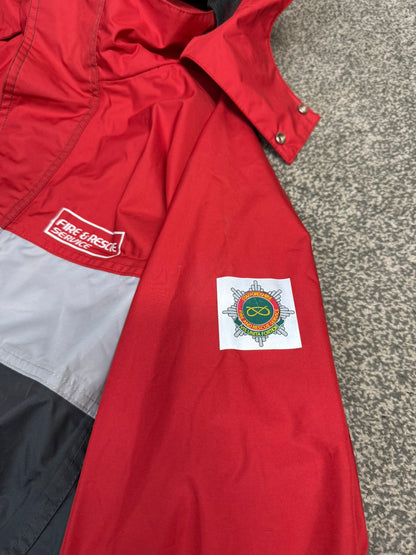 Ex Staffordshire Fire & Rescue Waterproof Jacket Coat - SMALL